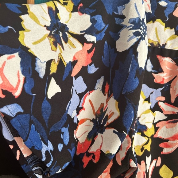 Adyson Parker Navy Floral Blouse S - Picture 9 of 14